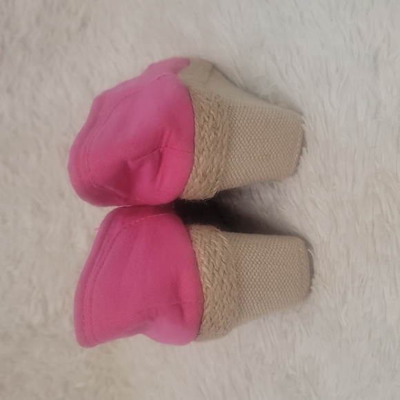 Bongo Pink Open Toe Wedges Size 9 - Picture 6 of 8